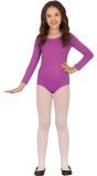 Paarse Lange Mouwen Leotard Kind
