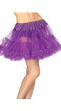 Paarse Petticoat met Dubbele Ruche