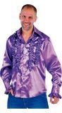 Paarse Rouches Blouse Heren