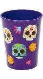 Paarse Skulls Partybeker Plastic