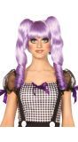 Paarse Voodoo Pruik