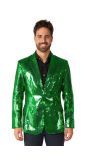 Pailletten Blazer Heren Groen