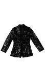 Pailletten Colbert Dames Zwart