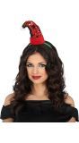 Pailletten Kerst Haarband Kerstmuts