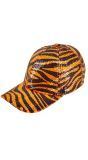 Pailletten Pet Oranje Tijgerprint Dames Heren