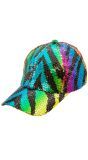 Pailletten Pet Regenboog Tijgerprint Dames Heren