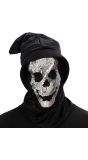 Pailletten Schedelmasker met Kap
