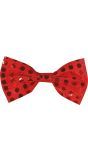 Pailletten Vlinderdas Rood