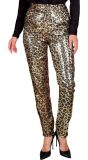 Panterprint Pailletten Broek Dames