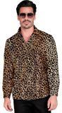 Panterprint Pailletten Party Blouse Heren