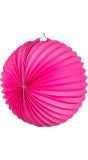 Papieren Ballon Lampion Neon Roze