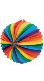 Papieren Ballonlampion Regenboog