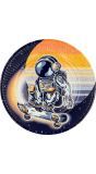 Papieren Ruimte Astronaut Bordjes 8 Stuks
