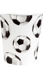 Papieren Voetbal Bekertjes 10 Stuks