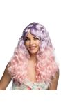 Pastel Pruik Dames Paars Roze