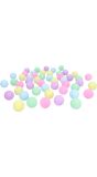 Pastelkleur Beer Pong Ballenset
