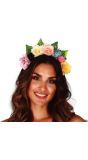 Pastelkleurige Bloemen Haarband