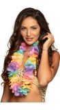 Pastelkleurige Hawaii Bloemen Slinger