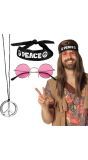Peace Hippie Party Accessoires Set