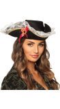 Piraat Stacey Piratenhoed met Strik