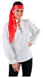 Piraten Blouse Vrouw Wit