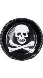 Piraten Doodshoofd Papieren Bordjes 10 Stuks
