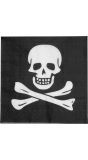 Piraten Doodshoofd Papieren Servetten 20 Stuks