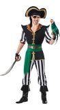 Piraten Kostuum Heren Groen Zwart