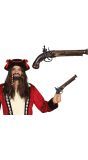 Piraten Pistool Zwart 28cm