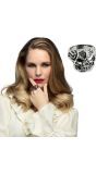 Piraten Schedelring Zilver