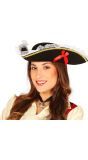 Piratenhoed met Strikjes en Kant