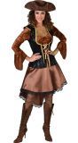 Piratenjurk Suedine Bruin