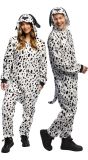 Pluche Dalmatiër Onesie Kostuum Volwassenen