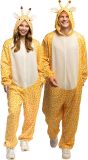 Pluche Giraffe Onesie Kostuum Volwassenen