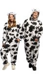 Pluche Koe Onesie Kostuum Volwassenen
