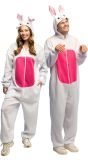 Pluche Konijn Onesie Kostuum Volwassenen