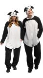 Pluche Panda Onesie Kostuum Volwassenen