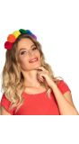 Pluche Regenboog Haarband