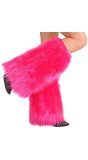 Pluche Roze Beenwarmers Carnaval