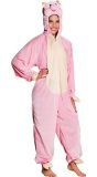 Pluche Roze Varken Kostuum Tiener
