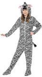 Pluche Zebra Onesie Kind