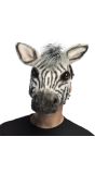 Pluche Zwarte Zebra Masker