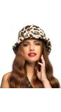 Pluchen Luipaard Bucket Hat
