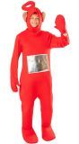 Po Teletubbie Kostuum Dames Heren Rood