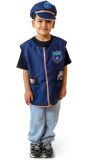 Politie Vest Blauw Jongens Meisjes met Pet