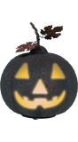 Pompoen Zwart met Licht Decoratie Halloween