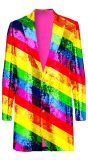 Pride Regenboog Pailletten Jas Heren