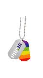 Pride Tag Ketting Regenboog Dames Heren