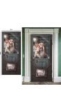 Psycho Halloween Deur Decoratie