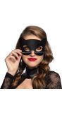 Pussycat Zwarte Kat Oogmasker